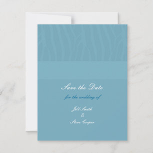Aqua Blue Save the Date