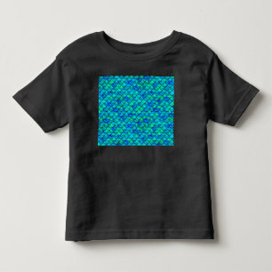 Aqua Blue Scales Toddler T-Shirt