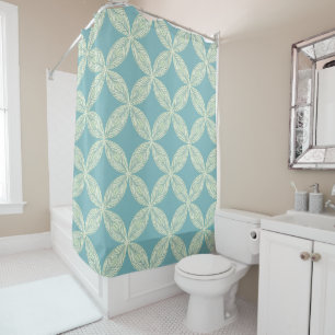Aqua Blue Shower Curtain