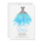 Aqua Blue Silver Glitter Glam Dress Sweet 16 Party