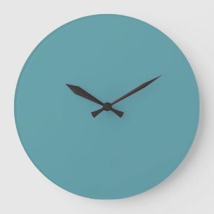 Aqua Blue Solid Colour - Turquoise Tonic 093-60-15 Large Clock
