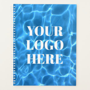 Aqua Blue Swimming Pool Photo for Your Logo Planner