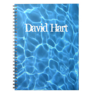 Aqua Blue Swimming Pool Photo Notebook