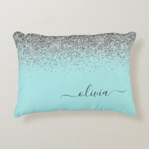throw pillows aqua blue