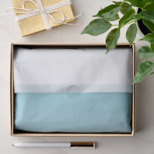 Aqua Blue White Ombre Tissue Paper