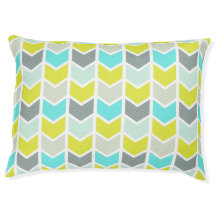 Aqua Blue Yellow Grey Geometric Chevron Pattern
