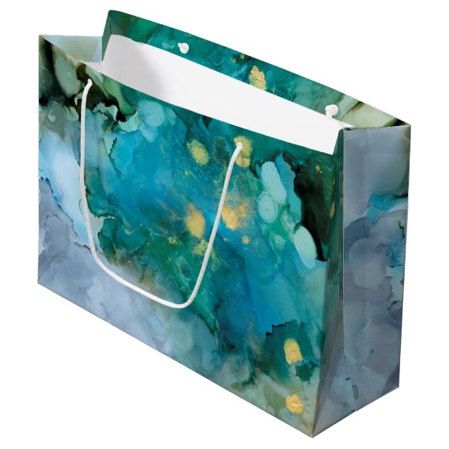 Aqua Brume I Large Gift Bag (Front Angled)