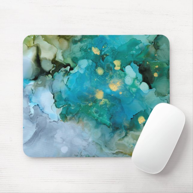 Aqua Brume I Mouse Pad (With Mouse)