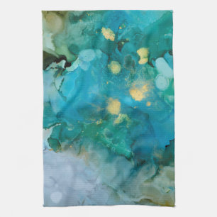 Aqua Brume I Tea Towel