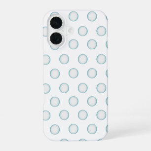 Aqua Bubble Dot Phone Case Teal Polka Dot Minima
