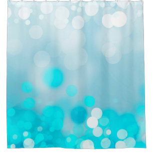 Aqua Bubbles Shower Curtain