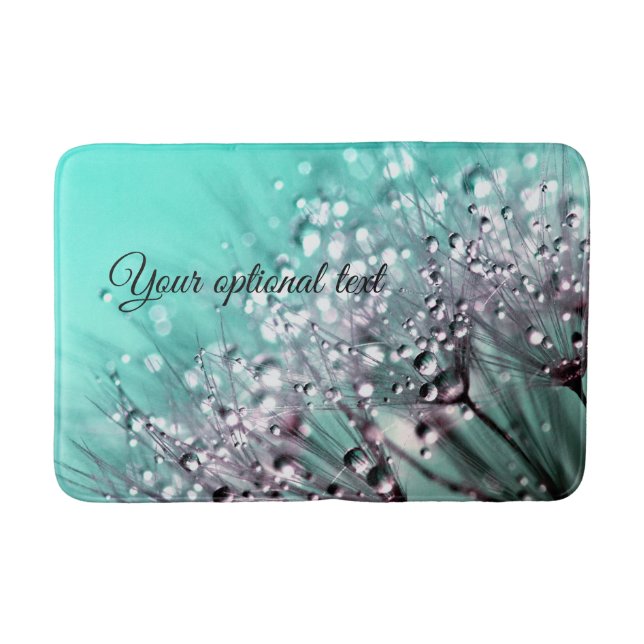 Aqua Cactus Bonsai Bloom Bath Mat (Front)