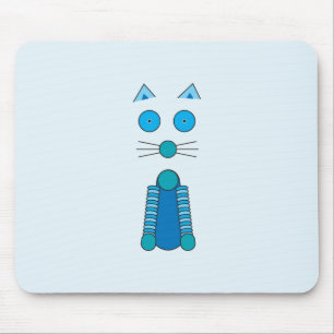 Aqua CAT Mouse Pad