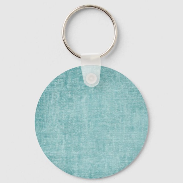 Aqua Chenille Key Ring (Front)