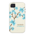 Aqua Cherry Blossoms Tree