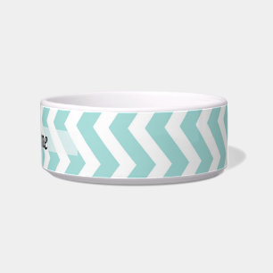 Aqua  chevron pattern bowl
