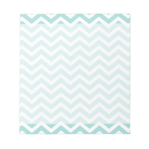 Aqua  chevron pattern notepad