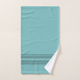 Aqua Country Chic Bath Decor Hand Towel