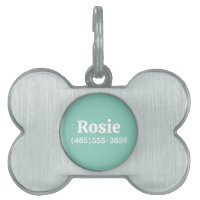 Aqua Custom Name and Phone Number