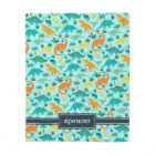 Aqua | Cute Colourful Dinosaur Pattern Kids Name