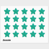 Aqua Design Star Sticker (Sheet)