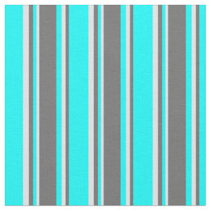 Aqua, Dim Grey & Lavender Stripes Pattern Fabric