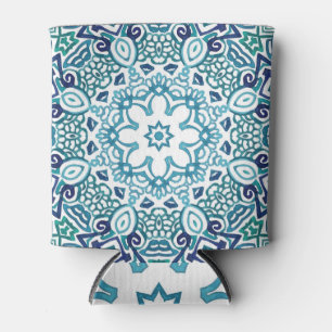 Aqua Doodle: Watercolor Fantasy Can Cooler