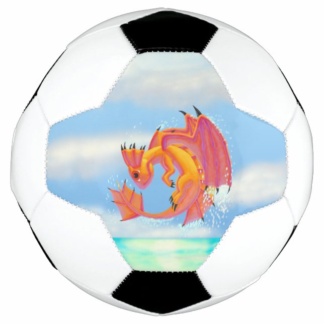 Aqua Dragon Soccer Ball (Front)