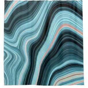 Aqua Drift Shower Curtain