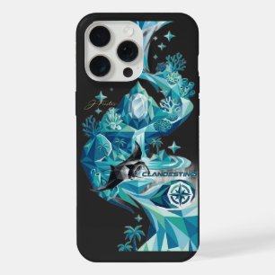“Aqua Elegance – Manta Ray Flow Sweatshirt” iPhone 15 Pro Max Case