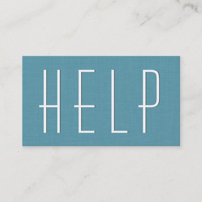 Aqua ERRAND RUNNING Simple Style V63G Business Card (Front)