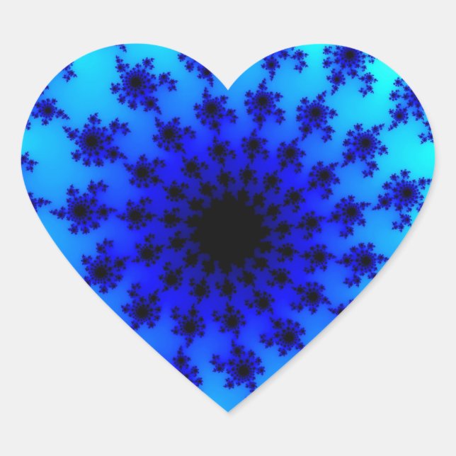 Aqua Eye Heart Sticker (Front)