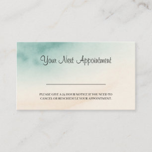 Aqua Fade Your Next Appointment Business Card