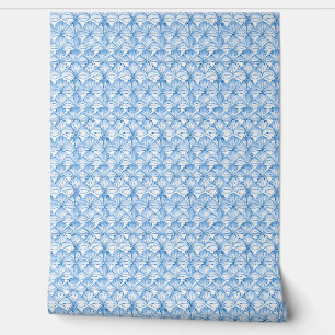 Aqua Fan Breeze Mini - Blue, White - Coastal Wallpaper