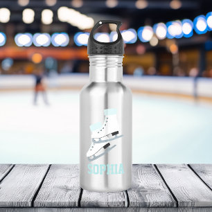Aqua Figure Skates Personalised Girls 532 Ml Water Bottle