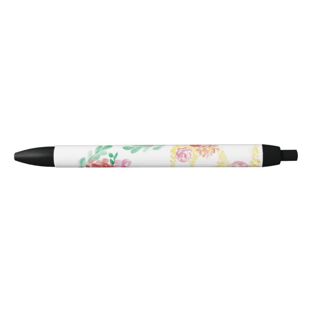 Aqua fleur black ink pen (Front)