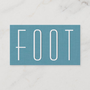 Aqua FOOT REFLEXOLOGY Simple Style V63D Business Card