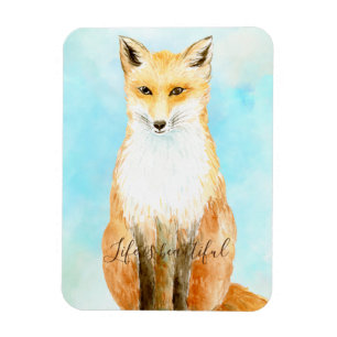 Aqua Fox         Magnet