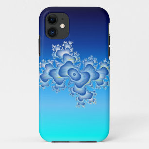 Aqua Fractal iPhone 11 Case