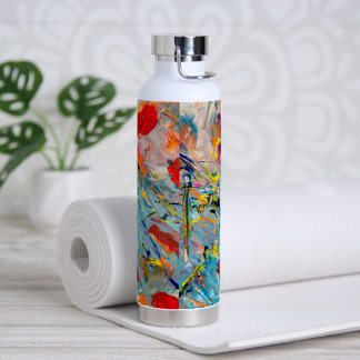 Aqua Fusion: Abstract Elegance"? Water Bottle