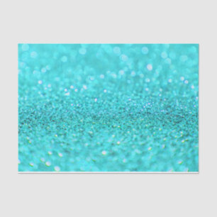 Aqua Glitter Design  Tissue Paper