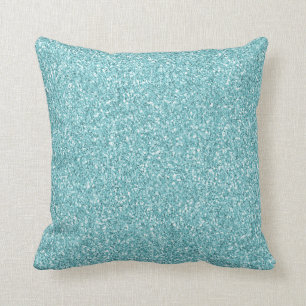 Aqua Glitz Glitter         Cushion