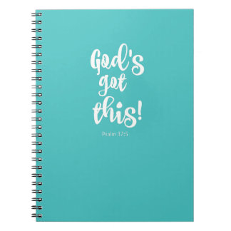 Aqua "God's Got This!" faith journal