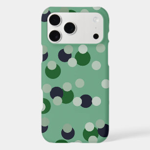 aqua, green and ebony dots