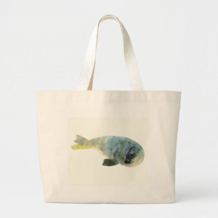 Aqua Green Large Tote Bag