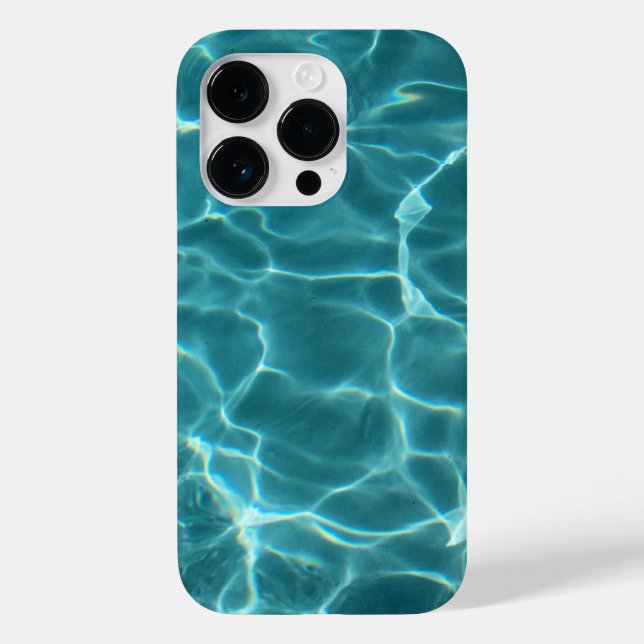 Aqua Green Swimming Pool Photo Case-Mate iPhone Case (Back)