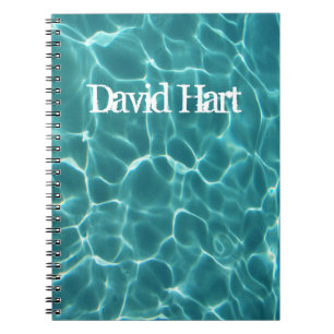 Aqua Green Swimming Pool Photo Notebook