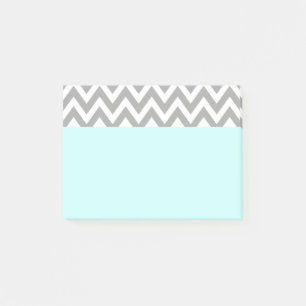Aqua Grey Post It Notes