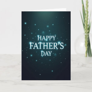 Aqua Happy Fathers Day Card