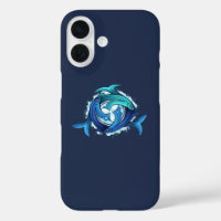 Aqua Harmony: Intertwined Fish Trinity